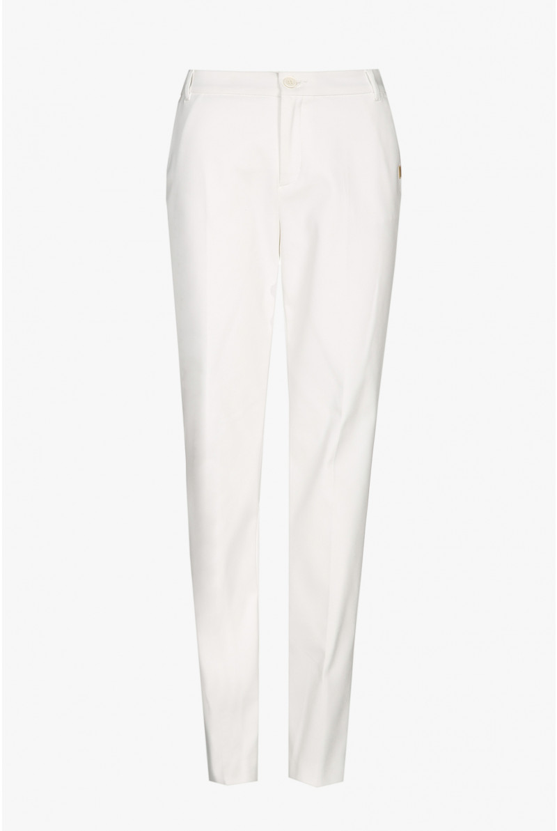 White cotton chinos