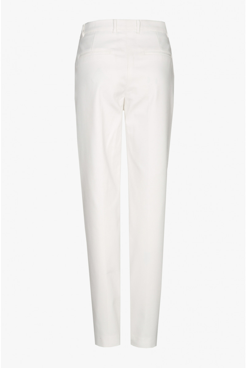 Witte katoenen chino broek