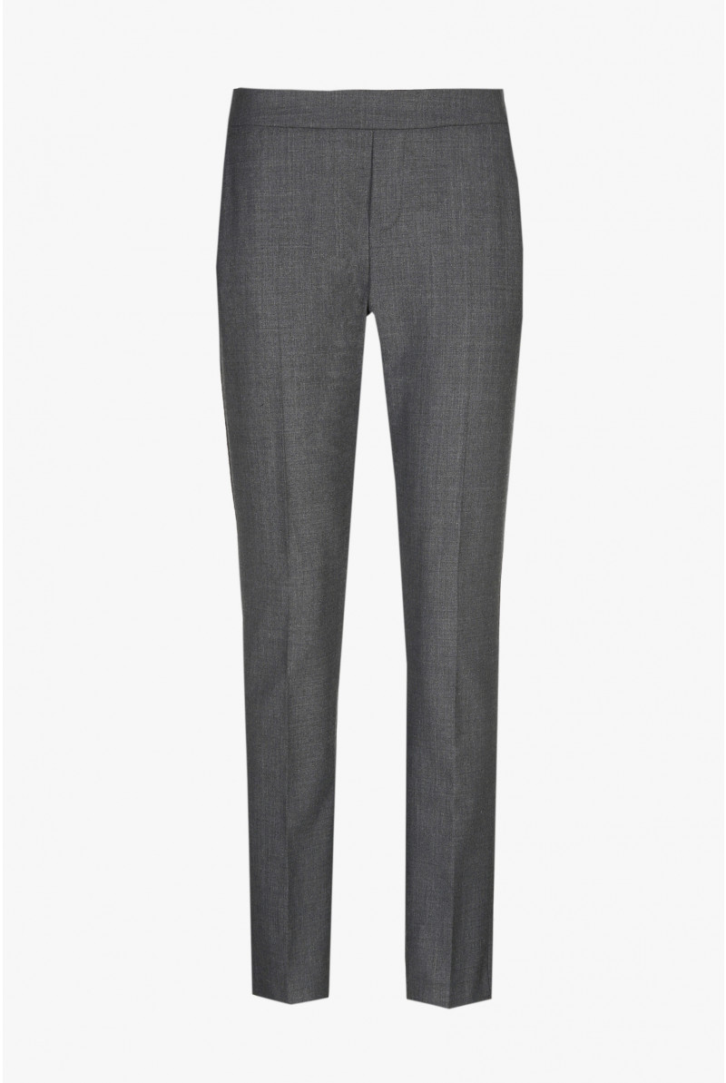 Schicke dunkelgraue Chino Hose aus Wolle