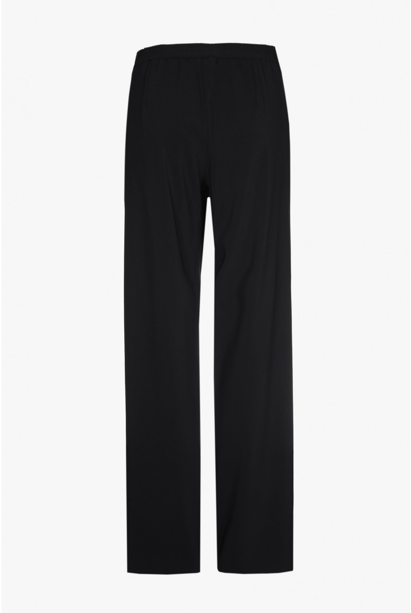 Black loose-fitting trousers