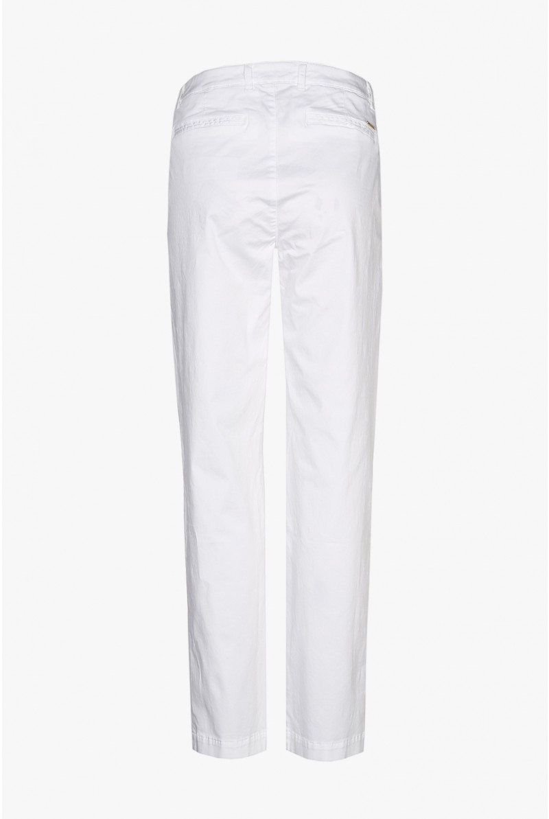 White cotton chinos