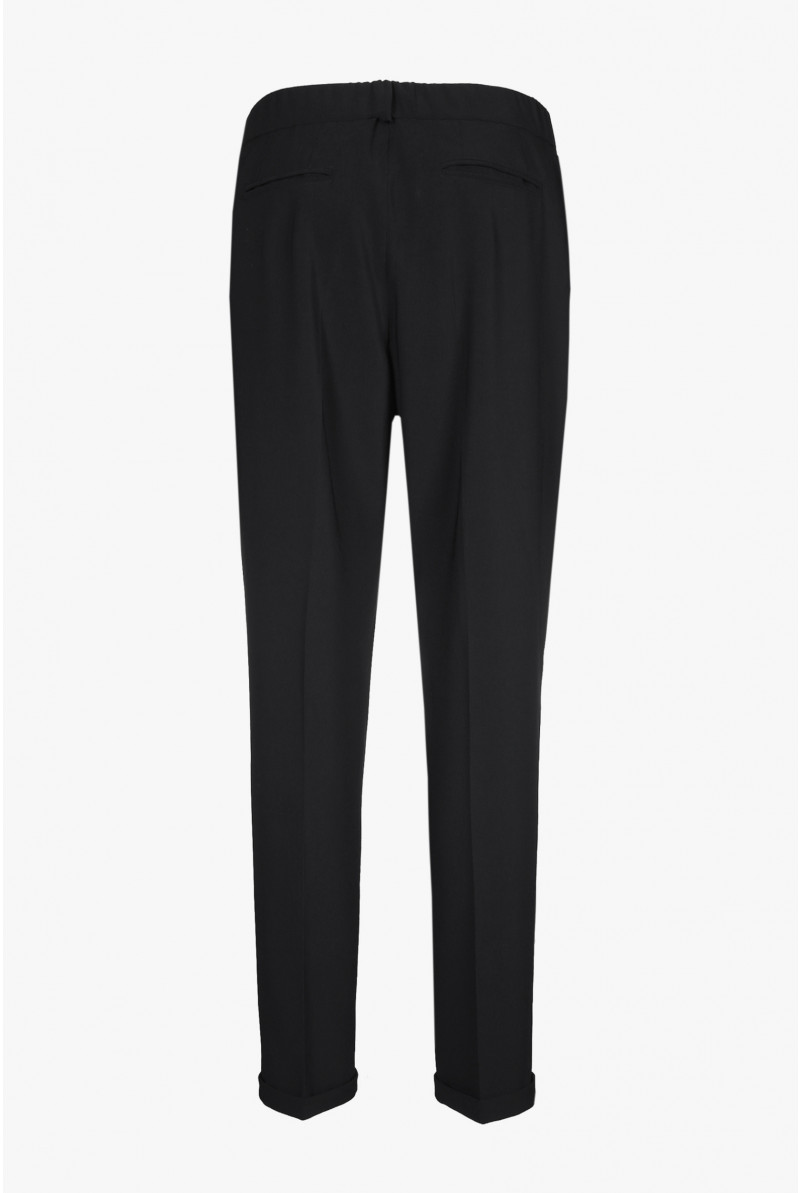 Buy SASSAFRAS Women Black Parallel Trousers - Trousers for Women 1688043 |  Myntra