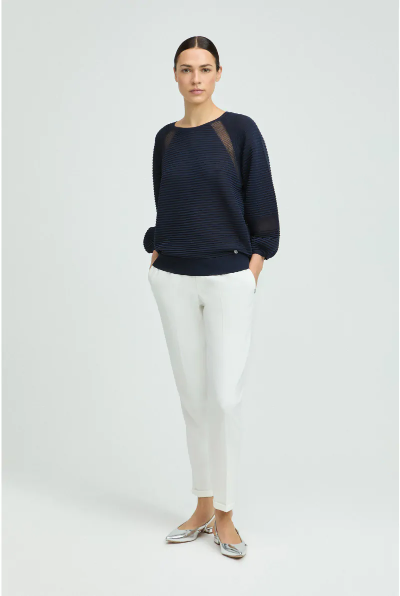xandres Pantalon blanc habillé ESS025-01-1841