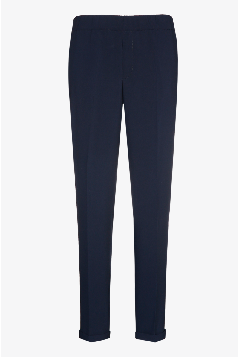 Smart navy-blue trousers