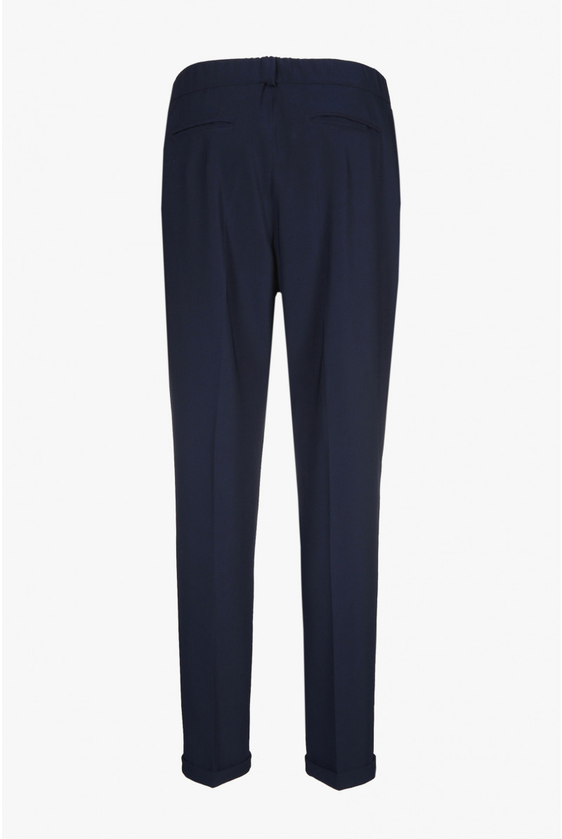 Navyblauwe geklede broek