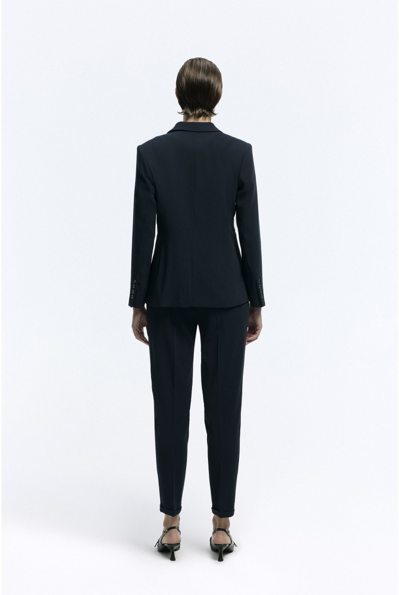 Smart navy-blue trousers