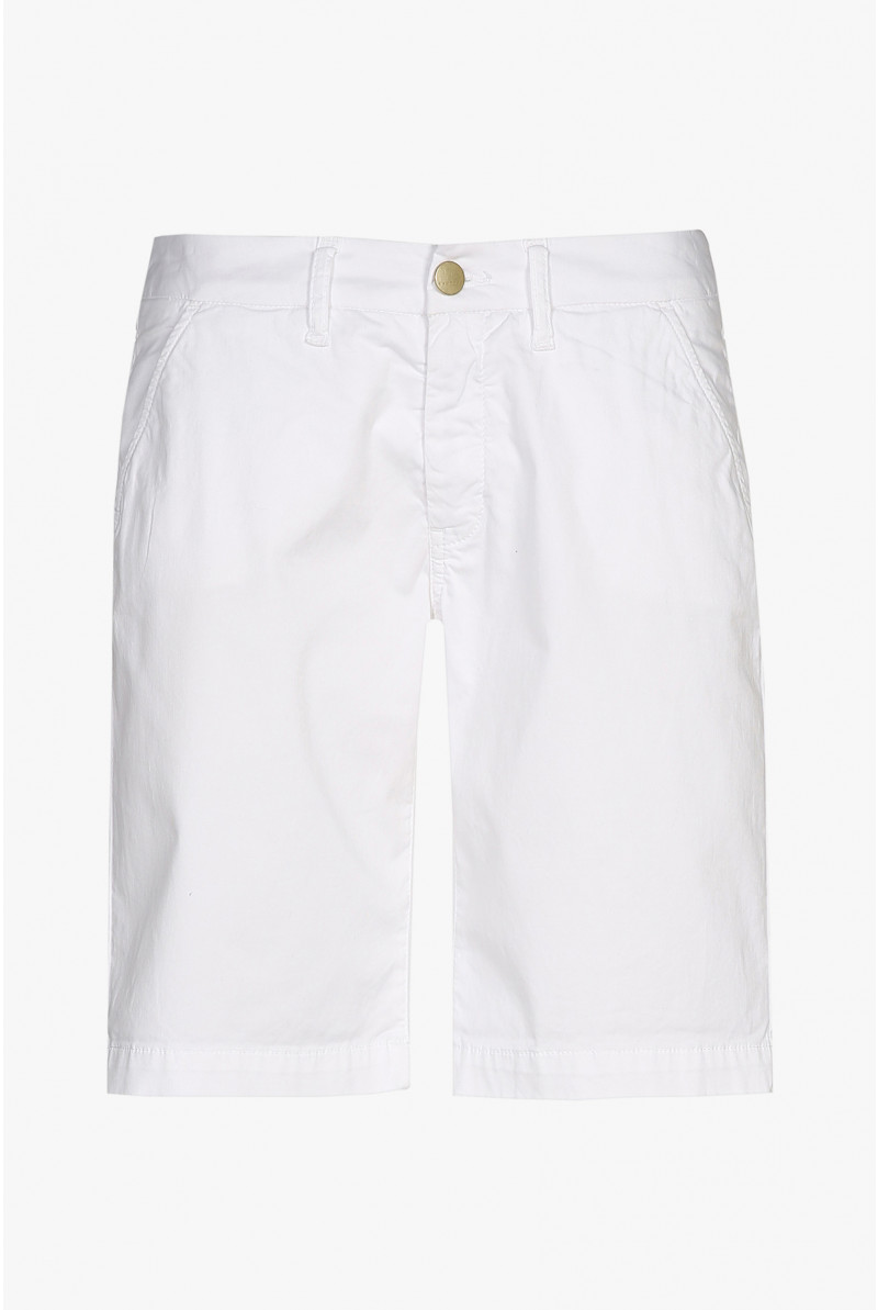 Weiße Shorts mit Stretch