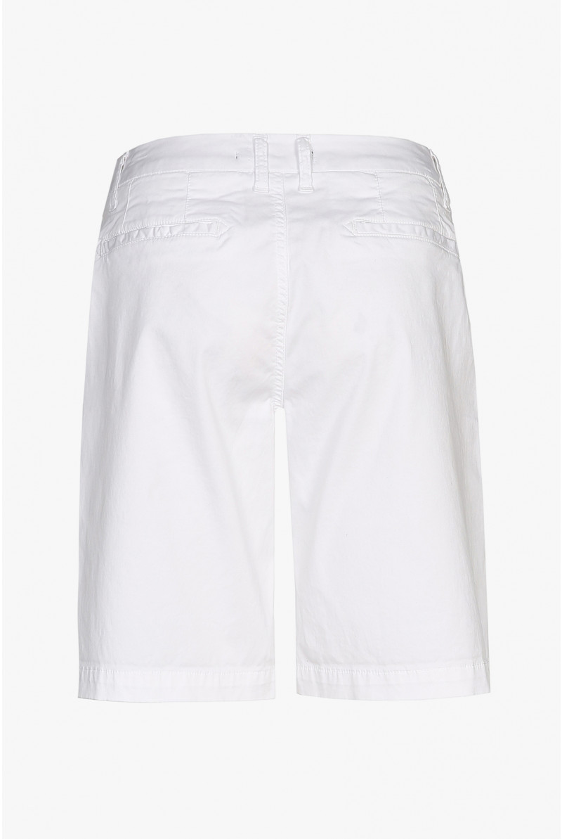 Weiße Shorts mit Stretch