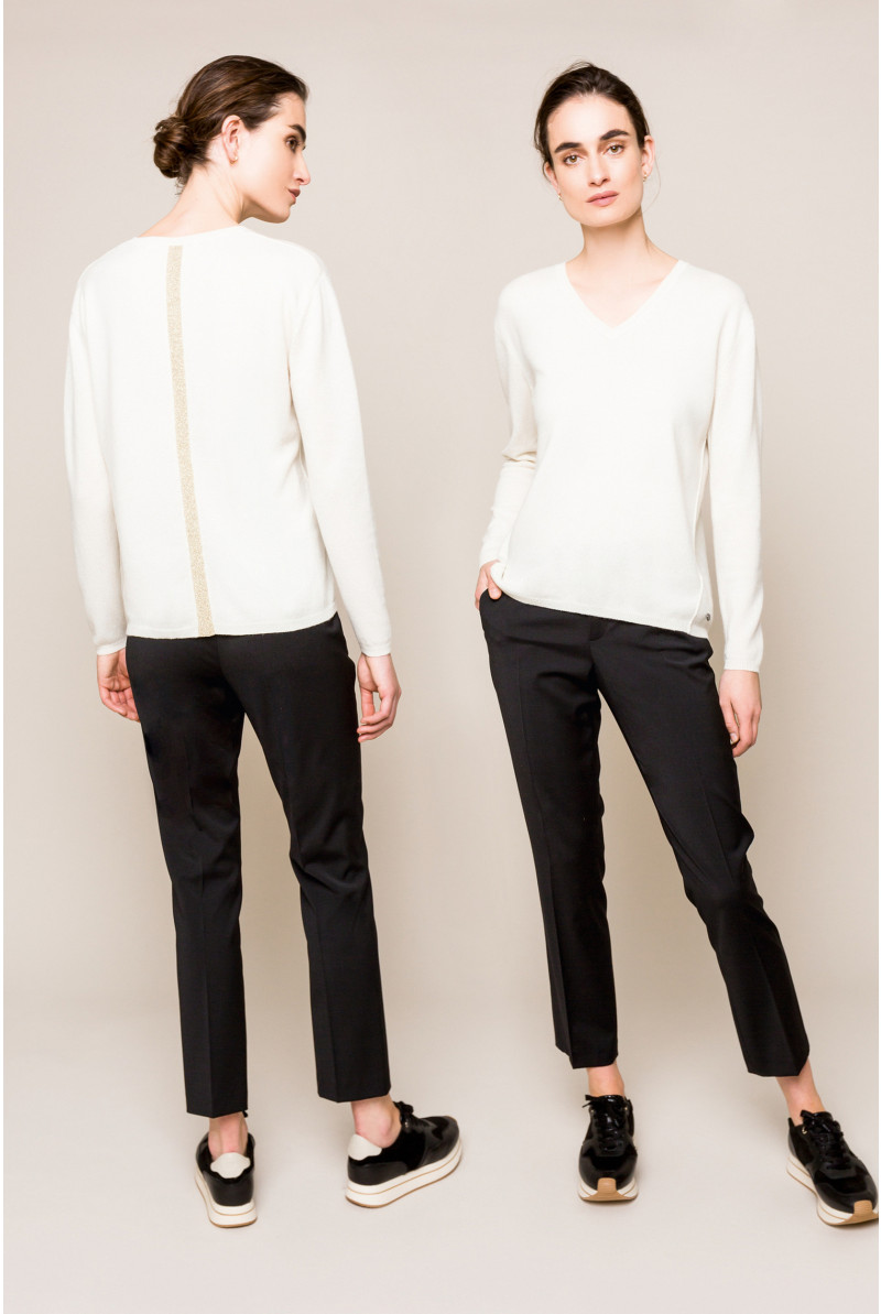 Chino en laine noir
