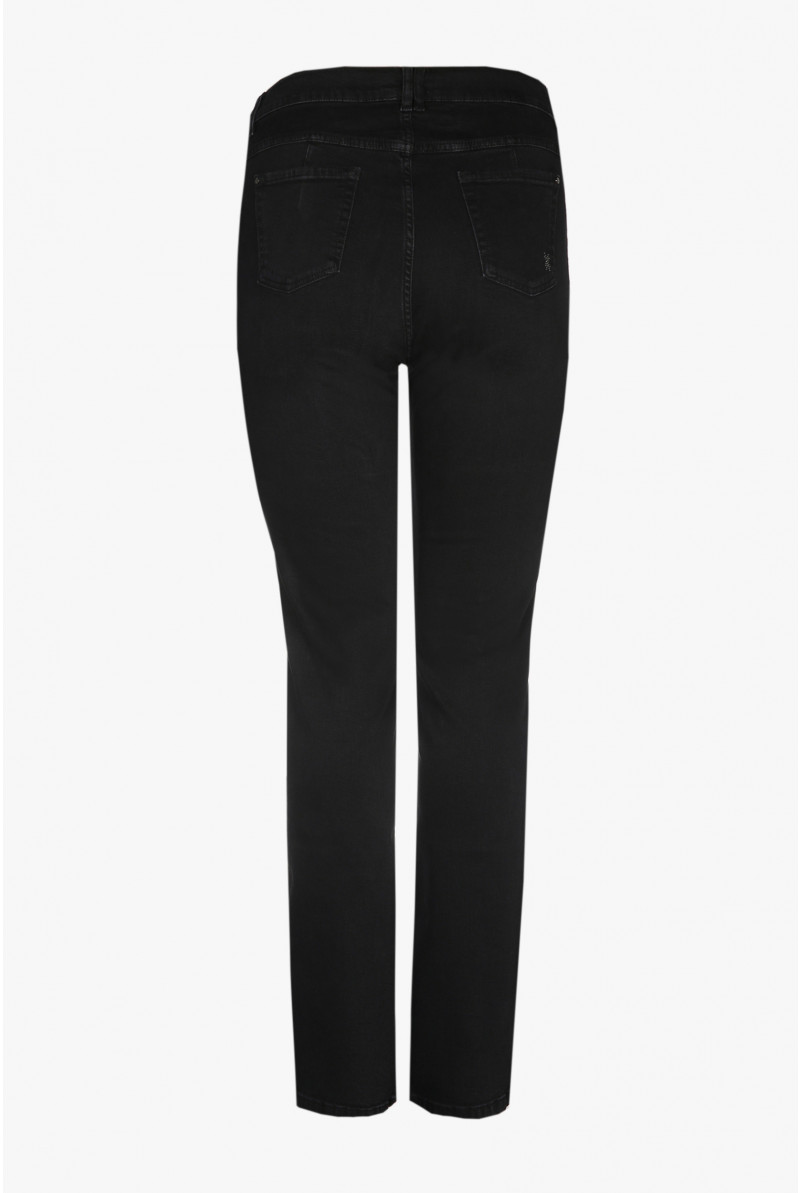 Zwarte slim fit jeans broek