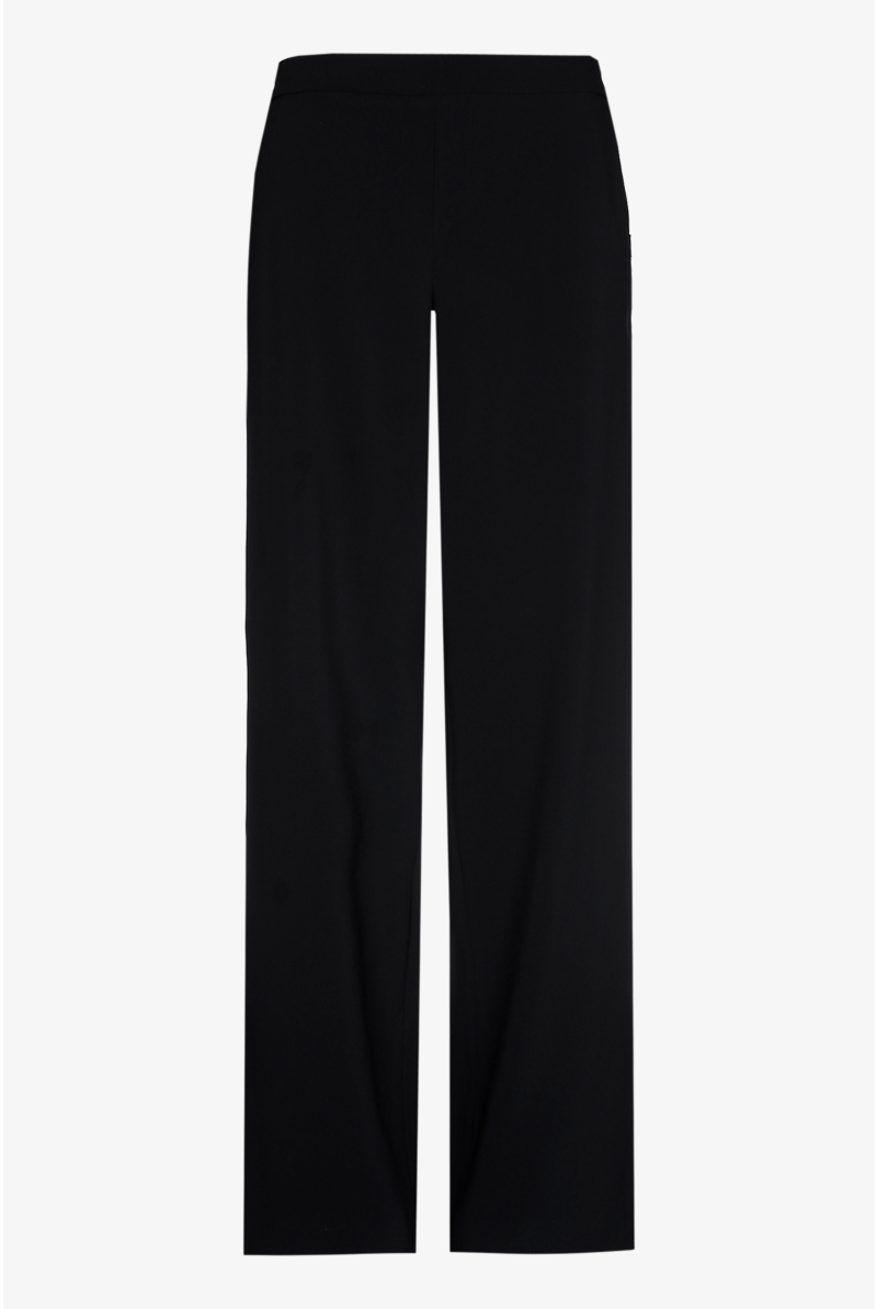 Black loose-fitting trousers