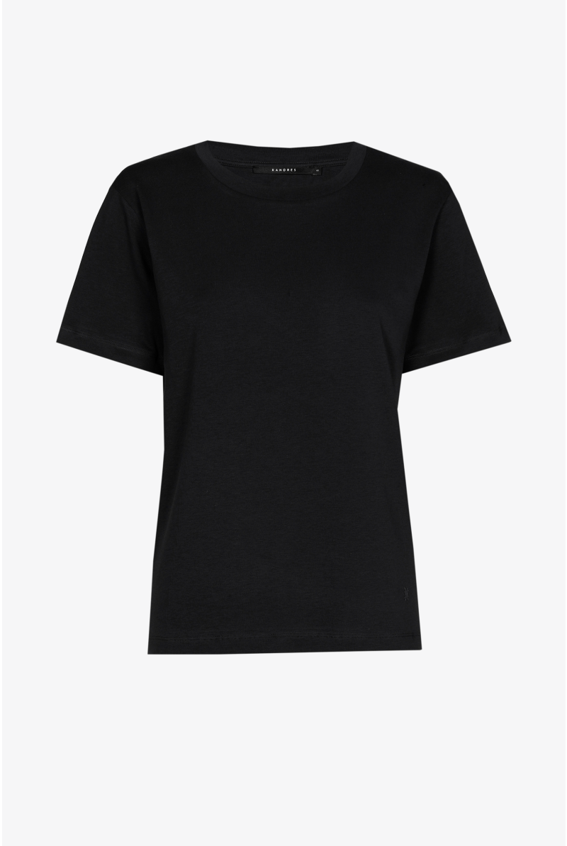 T-shirt met ronde hals en korte mouwen