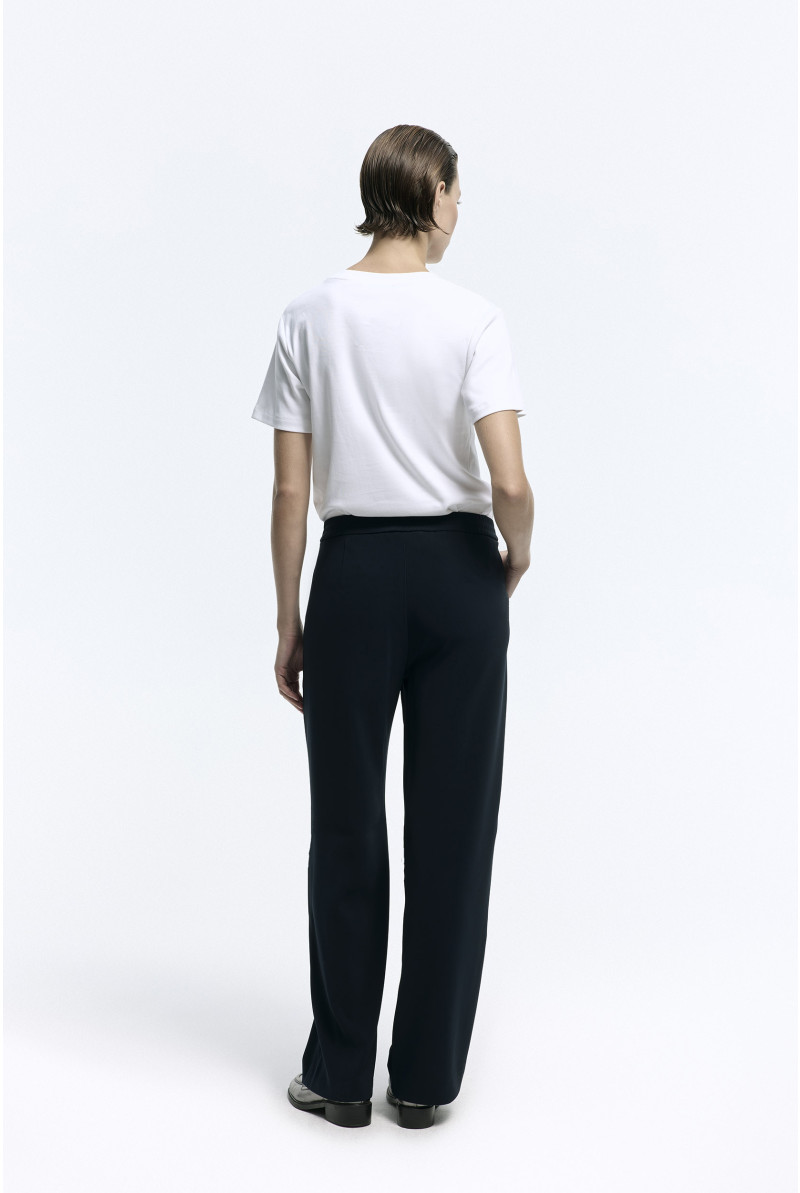 T-shirt met ronde hals en korte mouwen