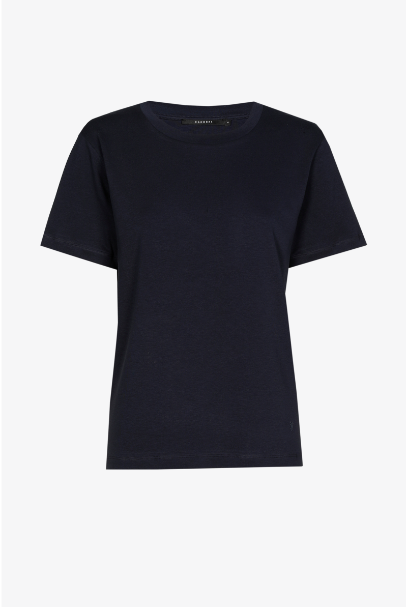 T-shirt met ronde hals en korte mouwen