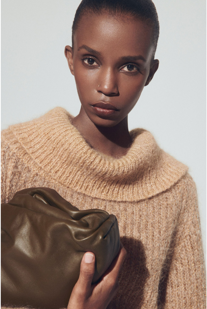 Wool blend collared jumper