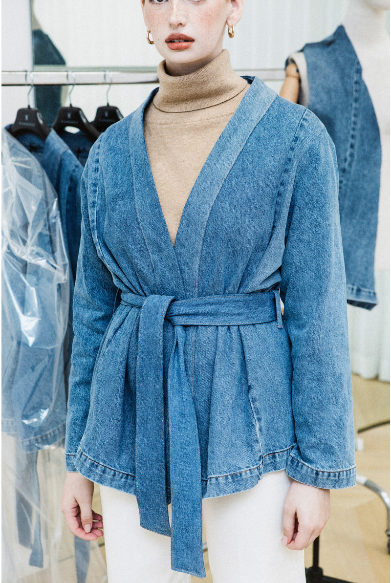 Upcycled denim jacket