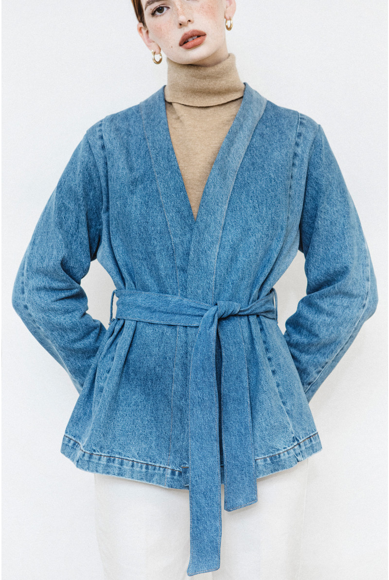 Upcycled denim jacket