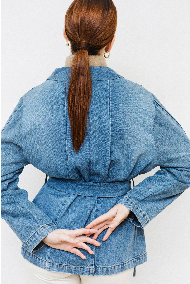 Upcycled denim jacket