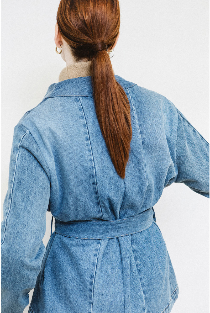 Upcycled denim jacket