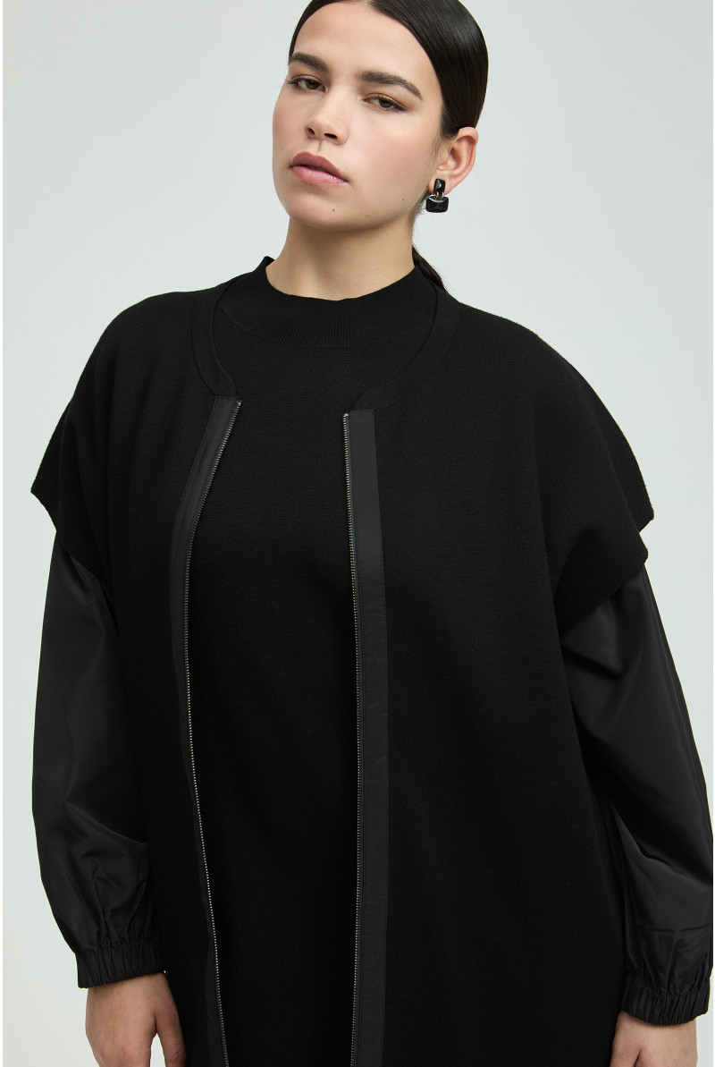 Mouwloze gilet met ritssluiting