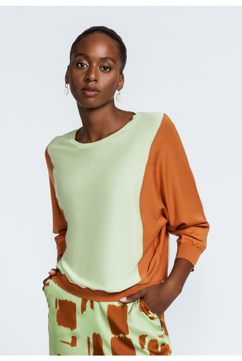 Pull surdimensionné en mélange de soie