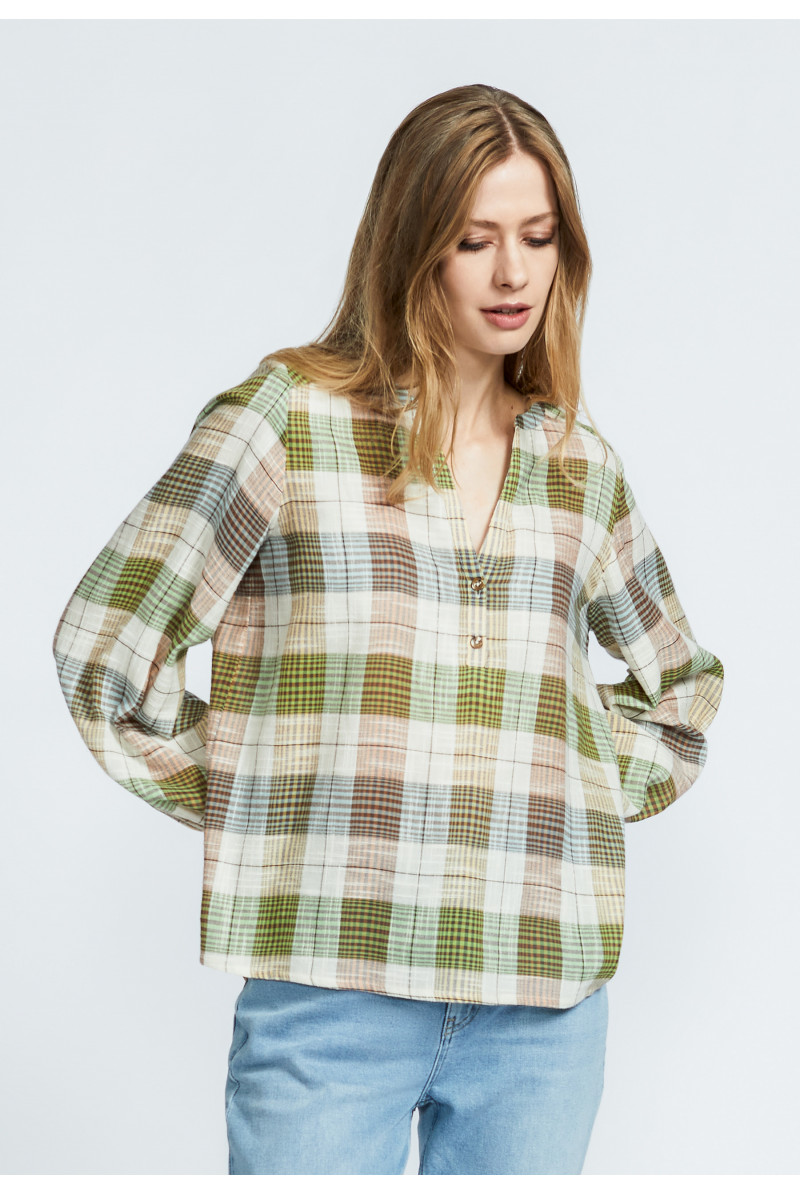 Blouse ample à manches ballon