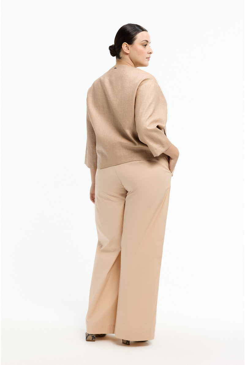 Smart jacket in raffia