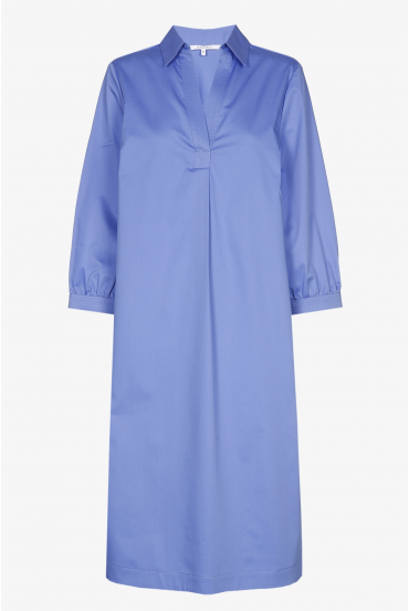 Blue cotton dress