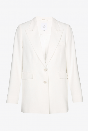 White blazer in a linen blend