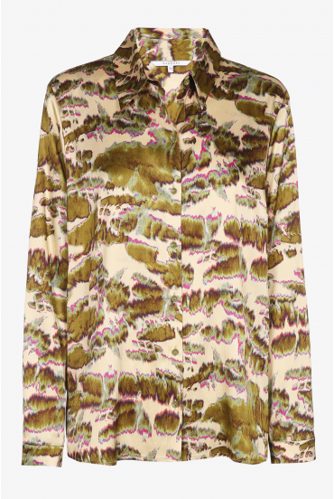Blouse with nature print