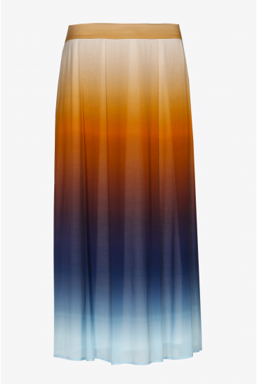Maxi skirt with gradient