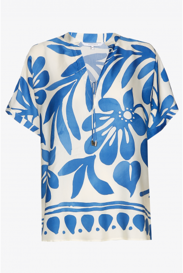 Blouse with floral print