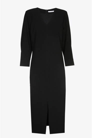 Midikleid mit V-Ausschnitt
