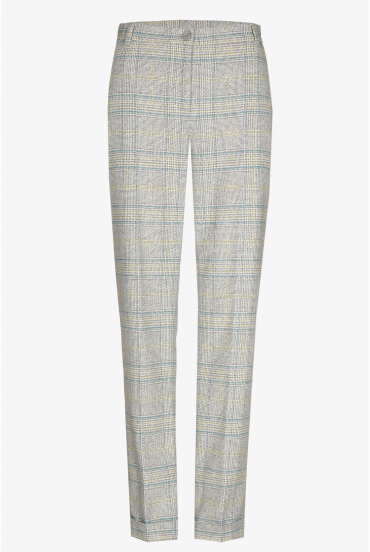 Karohose mit schmalem Bein