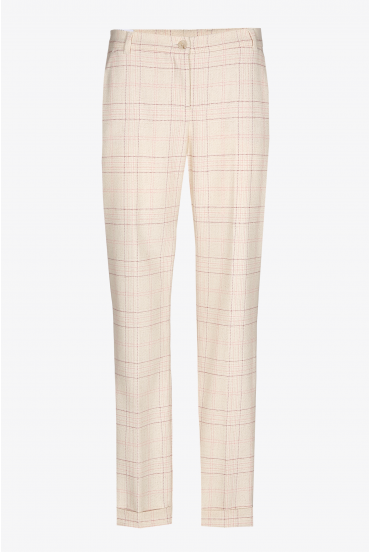 Karohose mit schmalem Bein