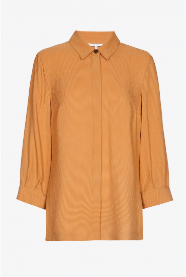 Bluse in Oversize-Passform mit Hemdkragen