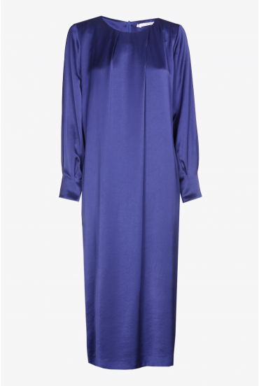 Kleid in glänzender Satinoptik 