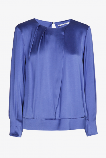 Blouse satinée