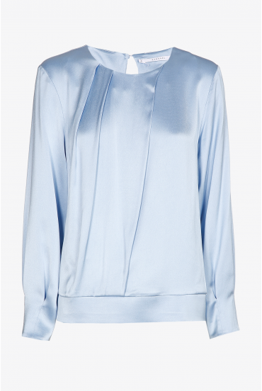 Blouse satinée