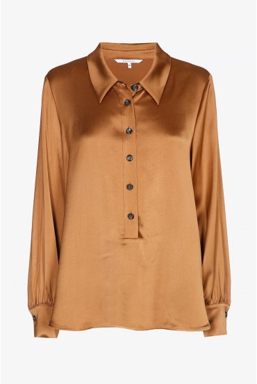Blouse satinée