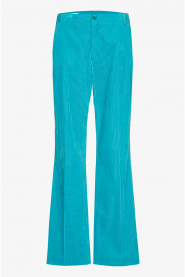 Pantalon en tissu côtelé
