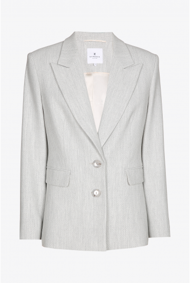 Tailored blazer with lapel collar