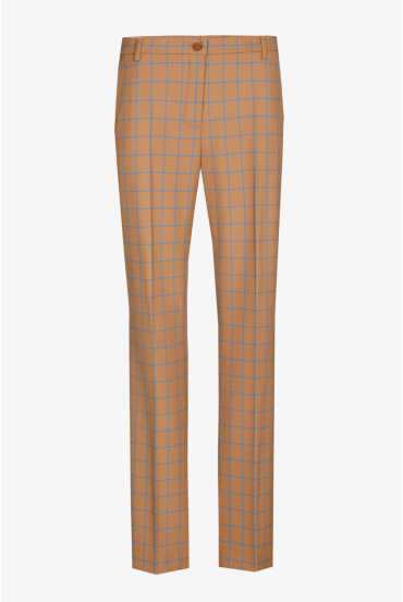 Karohose mit schmalem Bein