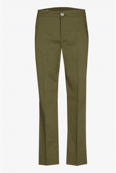 Pantalon à jambes étroites en coton