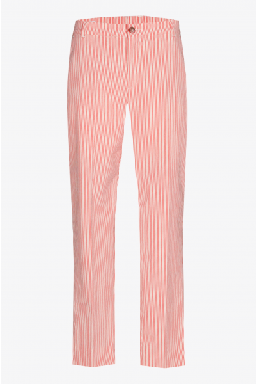 Smalle gestreepte broek