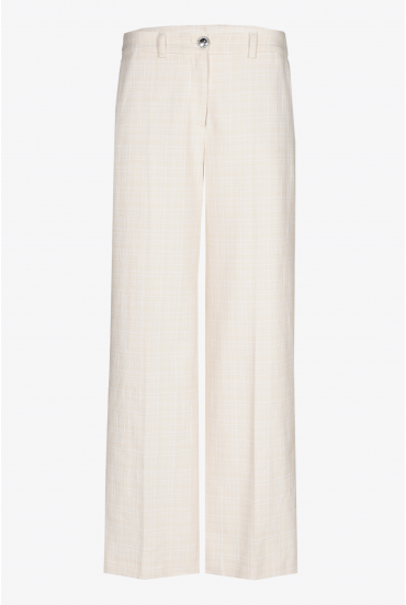 Pantalon à carreaux à jambes larges