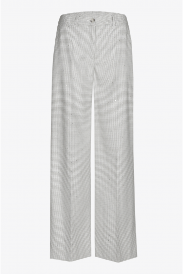 Geklede broek met studjes