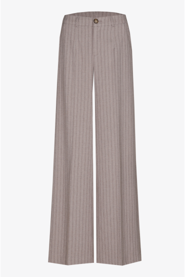 Gestreifte Hose mit weitem Bein