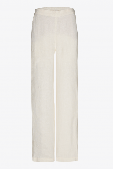 Pantalon en lin à jambes droites