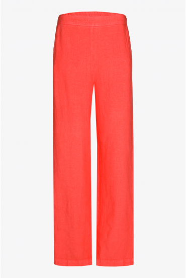Pantalon en lin à jambes droites